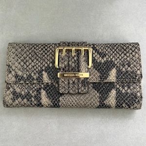 MICHAEL KORS FAUX PYTHON WALLET